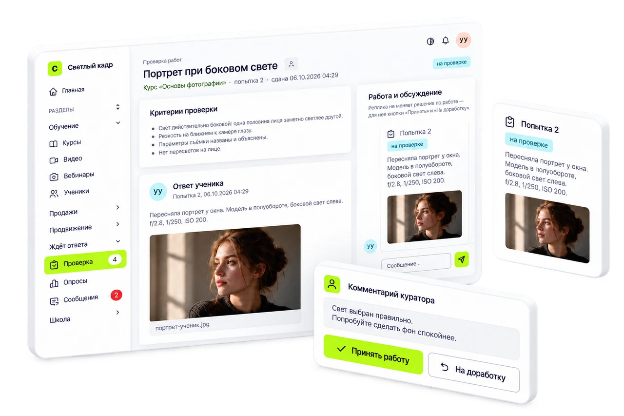 Объёмная иллюстрация проверки работы на основе нового кабинета
